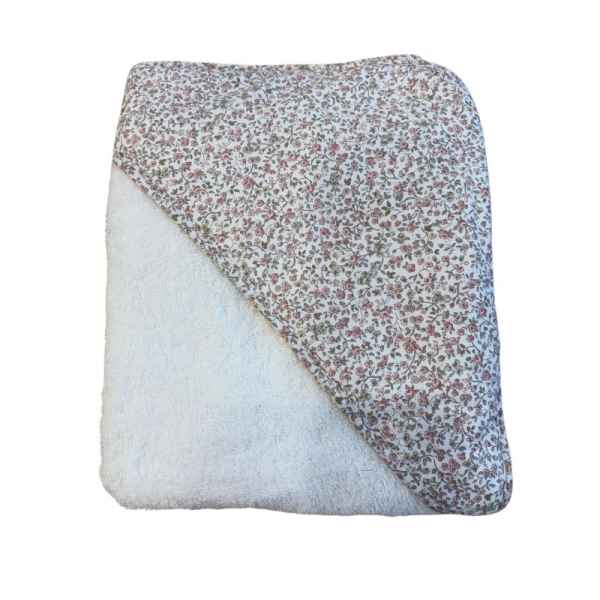 Capa de Baño Flores Rosa Palo