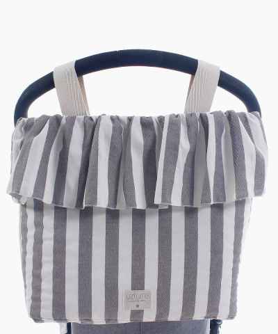 Bolso Talega Volante Raya Gris TVDO-Raya