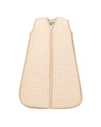 Saco de dormir bebé - Muselina de bambú - Vichy Sand - TOG 1