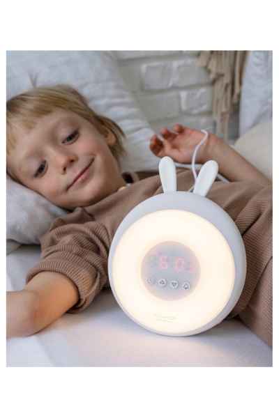 Despertador "Rabbit" Wake-Up Light Alarm Clock,  White