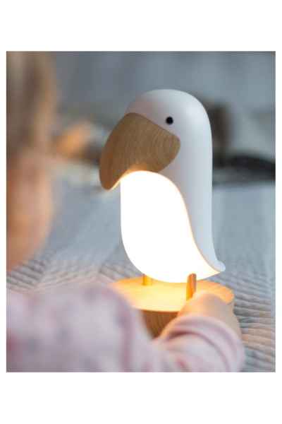 Lámpara y Altavoz Bird Blanco