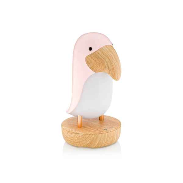 Lámpara y Altavoz Bird Rosa