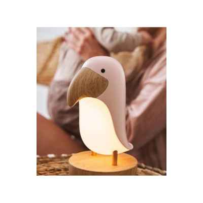 Lámpara y Altavoz Bird Rosa