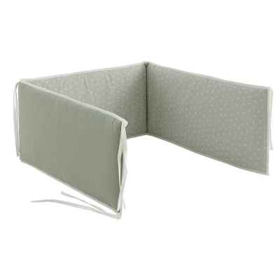 Colcha y Protector de Cuna de 120x60 Calma Verde
