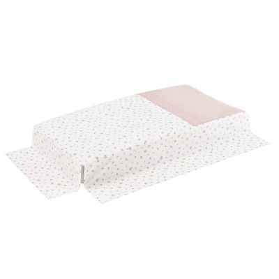Colcha y Protector de Cuna de 120x60 Calma Rosa