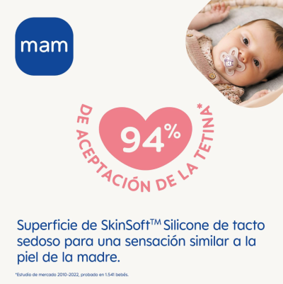 Pack Dos Chupetes Perfect Start 0-2 Meses Mam Azul