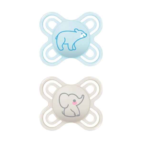 Pack Dos Chupetes Perfect Start 0-2 Meses Mam Azul