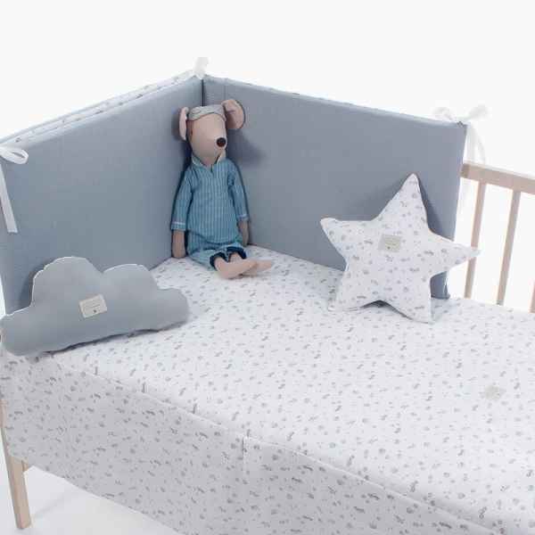 Colcha y Protector de Cuna de 120x60 Lucca Menta
