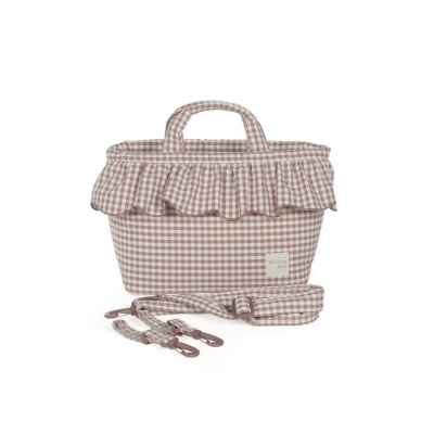Bolsa Canastilla Praliné Vichy Moka