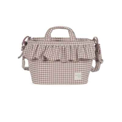 Bolsa Canastilla Praliné Vichy Moka