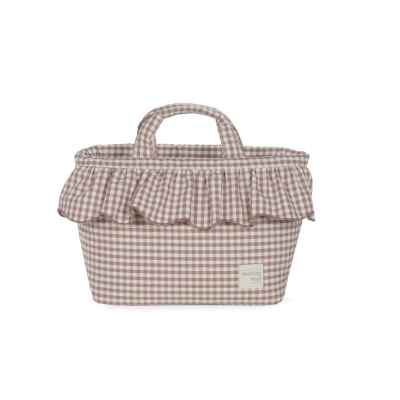 Bolsa Canastilla Praliné Vichy Moka