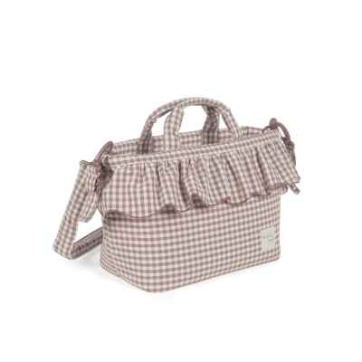 Bolsa Canastilla Praliné Vichy Moka