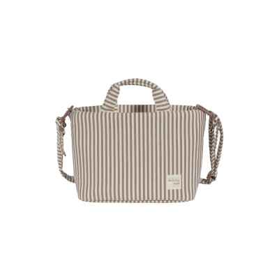 Bolsa Canastilla Praliné Rayas Moka