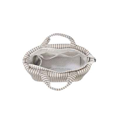 Bolsa Canastilla Praliné Rayas Moka