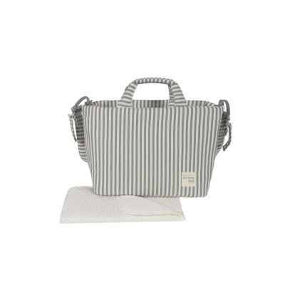 Bolsa Canastilla Praliné Rayas Matcha