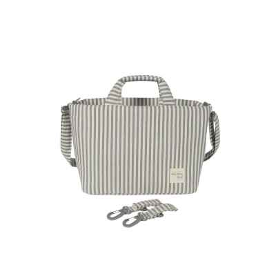 Bolsa Canastilla Praliné Rayas Matcha