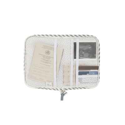 Portadocumentos Praliné Rayas Matcha