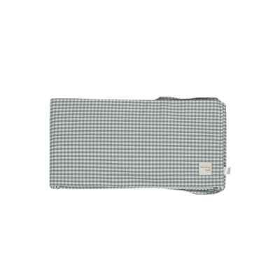 Protector Cuna 120x60 Praliné Vichy/Rayas Moka