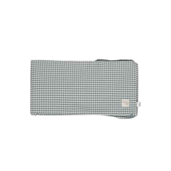 Protector Cuna 120x60 Praliné Vichy/Rayas Moka