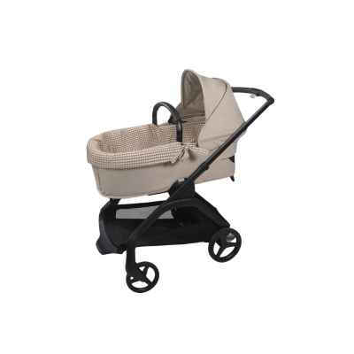 Cubre Cuco Dual + Funda Colchón Praliné Vichy Moka
