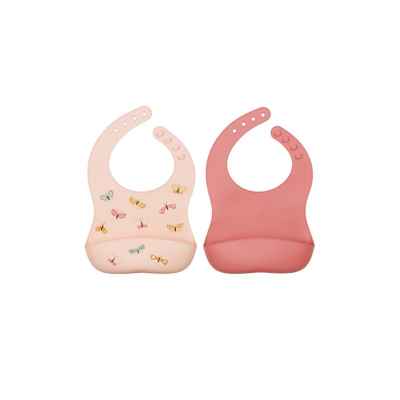 Set de Dos Baberos de Mariposas