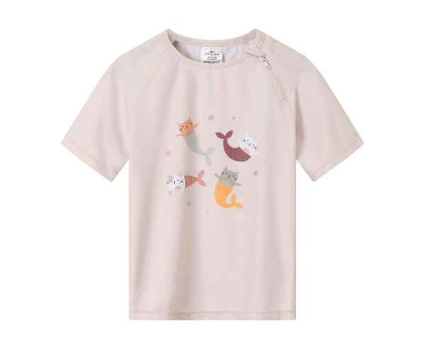 Camiseta Protección Solar Manga Corta Mermaid Cats