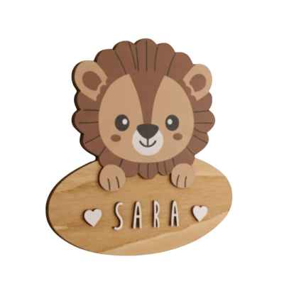 Placa Decorativa Personalizada León