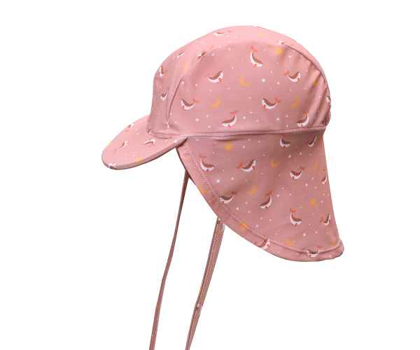 Gorro Playa Bebé Whale Pink