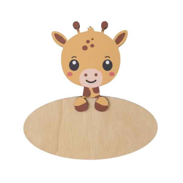 Placa Decorativa Personalizada Jirafa