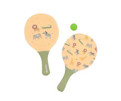 Palas de Playa Neopreno Wild Animals con Pelota