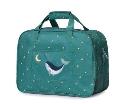 Bolso de Playa con Rejilla Whale Teal