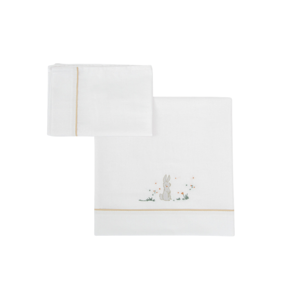 Juego sabanas algodon 100% 3 piezas Campo (Cuna (60x120))