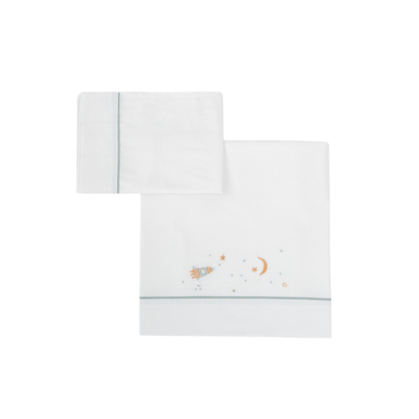 Juego sabanas algodon 100% 3 piezas Orbit (Minicuna (50x80-90))