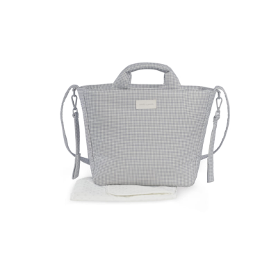 Bolsa Canastillas Little Bloom Vichy Grey