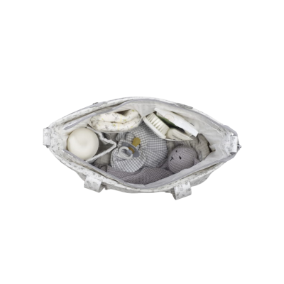 Bolsa Crossbody Piel Little Bloom Flor Gris