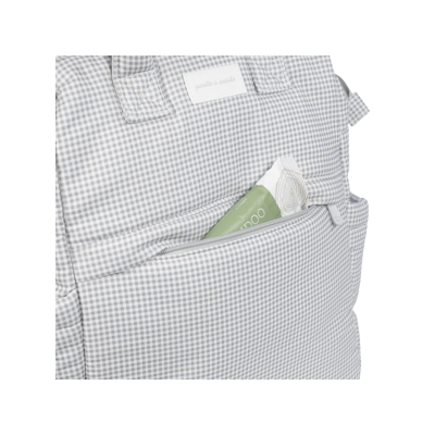 Mochila Little Bloom Vichy Gris