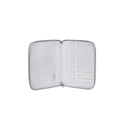 Portadocumentos Little Bloom Flor Gris