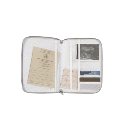 Portadocumentos Little Bloom Vichy Gris