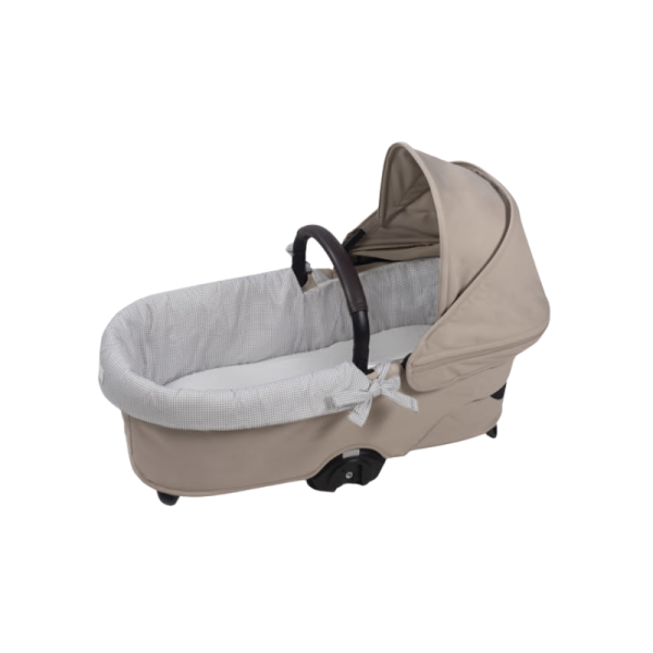 Cubre Cuco Dual + Sábana Ajustable Cuco Vichy Gris