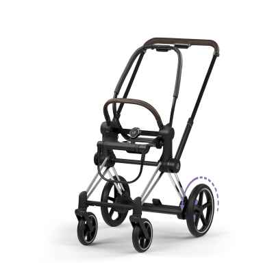 Chasis E-Priam Style Cromado Marrón Cybex