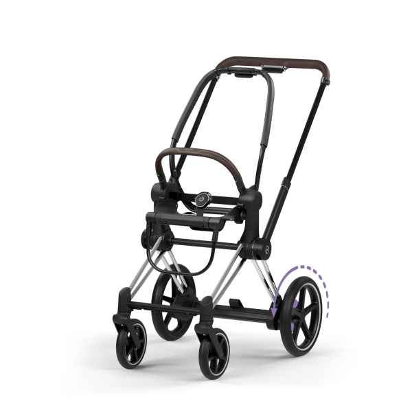 Chasis E-Priam Style Cromado Marrón Cybex