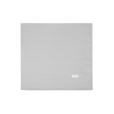 Sábana Ajustable Cuco + Muselina Little Bloom Vichy Gris