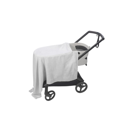Sábana Ajustable Cuco + Muselina Little Bloom Vichy Gris