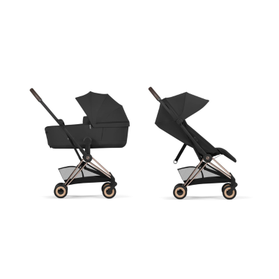 Cochecito 2 Piezas Cybex Coya Comfort Chasis Oro Rosa