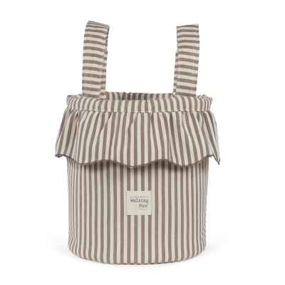 Bolso Bucket Praline Rayas Moka
