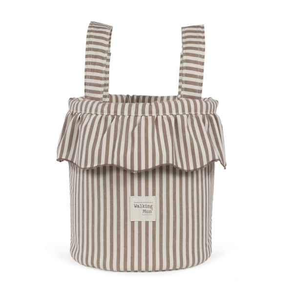 Bolso Bucket Praline Rayas Moka