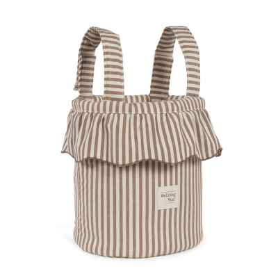 Bolso Bucket Praline Rayas Moka