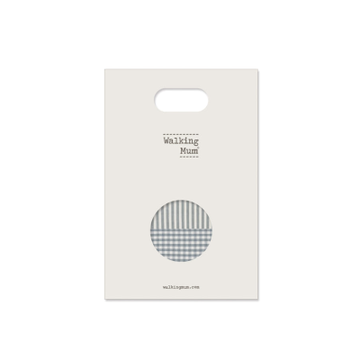 Set 2 Muselinas 70x70cm Praliné Vichy/Rayas Matcha