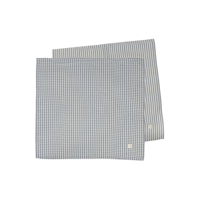 Set 2 Muselinas 70x70cm Praliné Vichy/Rayas Matcha