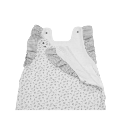 Saco Dormir Verano Little Bloom FLor Gris TOG 0,5